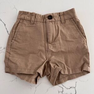 Janie and Jack Linen Khaki Shorts